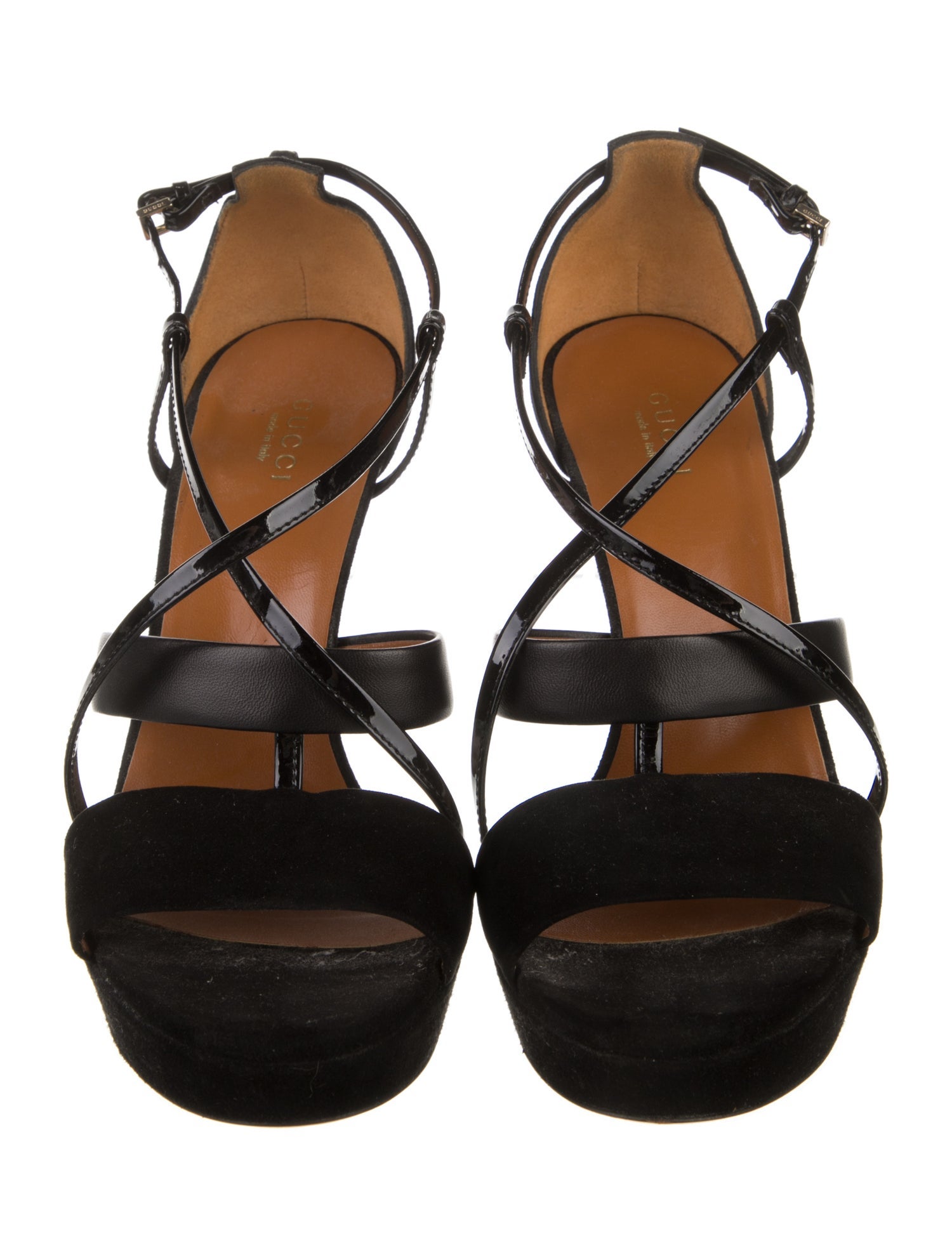 Gucci Suede Slingback Sandals